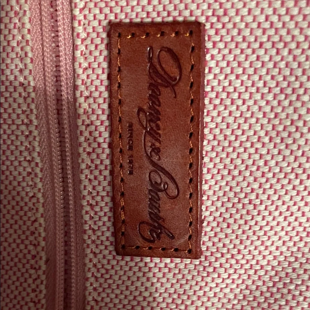 Dooney & Bourke Pink Tote with Brown Accents - Picture 2 of 8